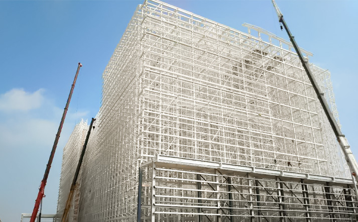#HUAYIDE Clad Rack Warehouse On-Site Structure