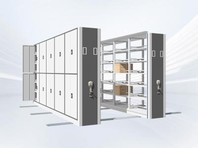 Mobile library shelving